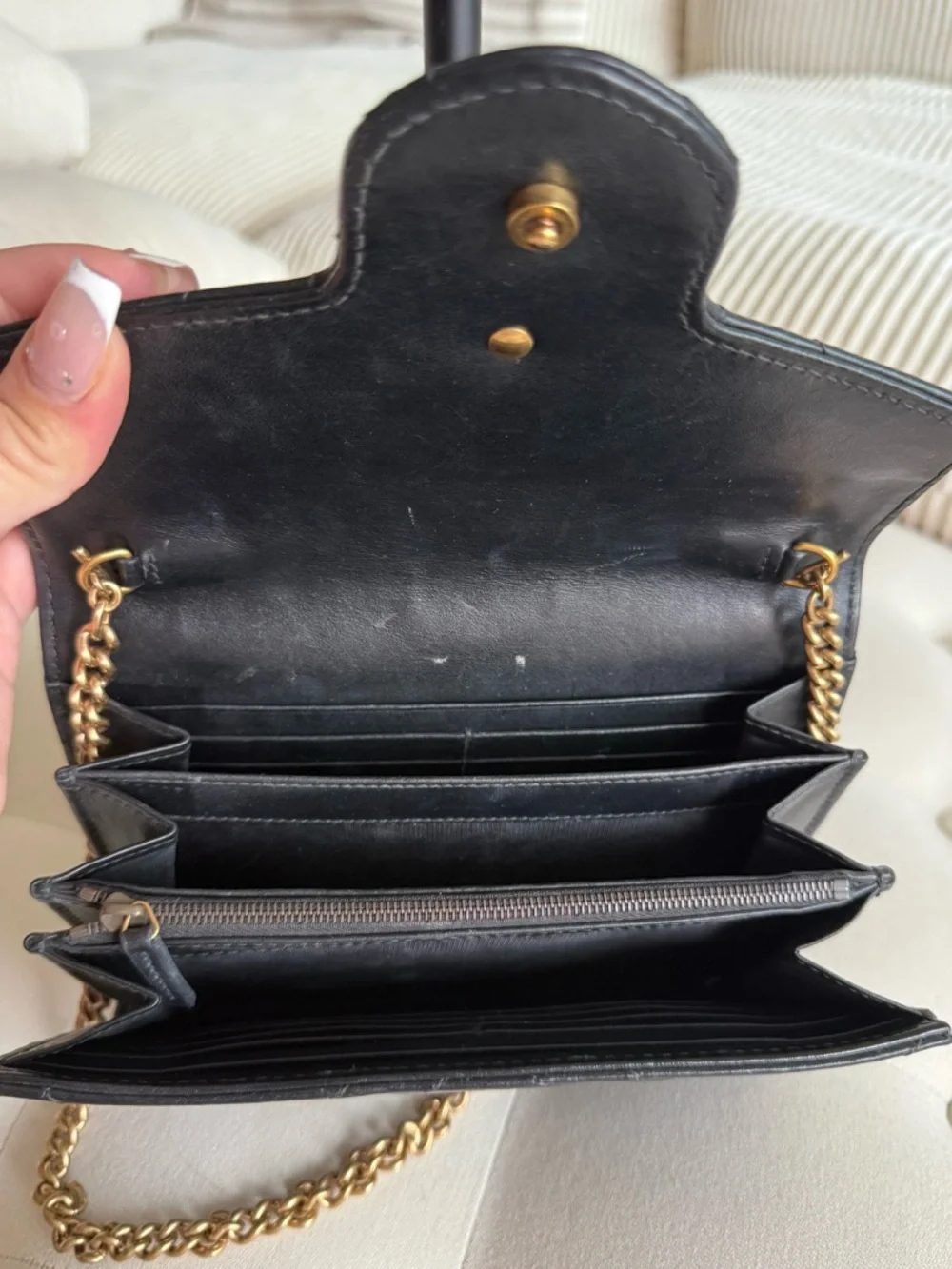 Gucci Double G Marmont black crossbody bag - Picture 4 of 4